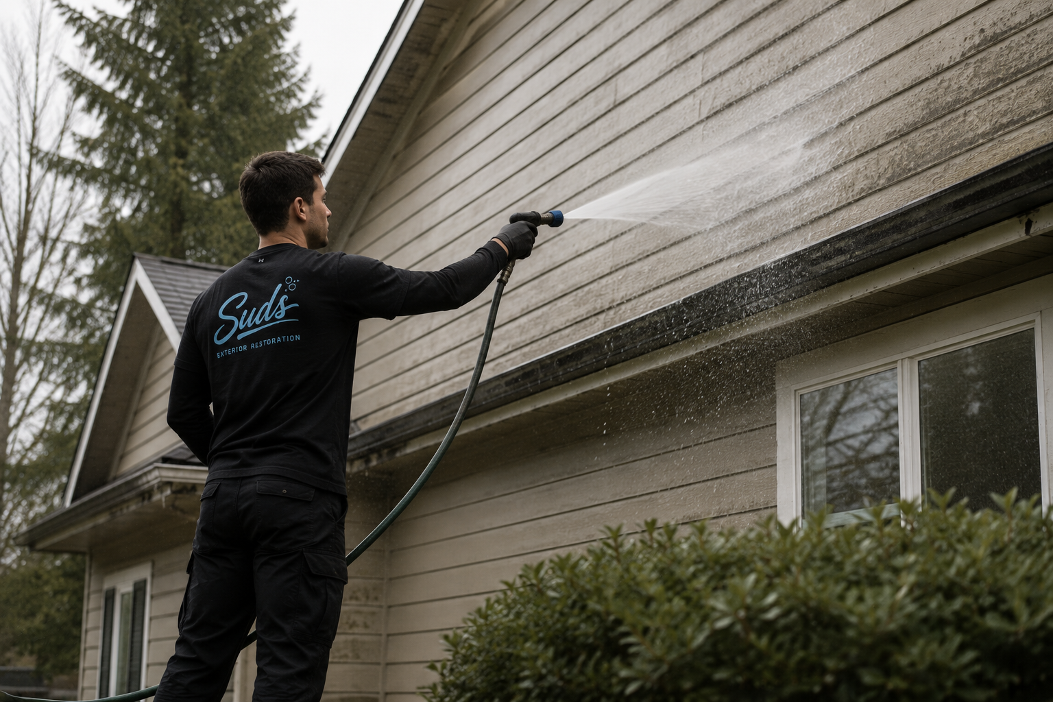 House washing and soft washing