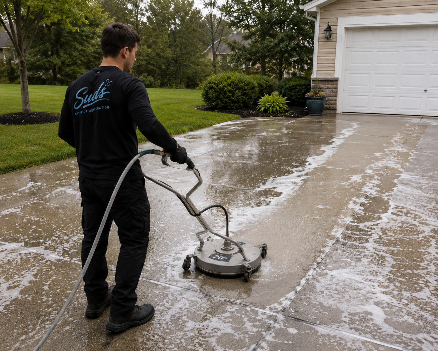 Driveway and concrete cleaning